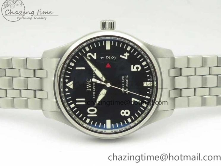 MIROTIME 0107 Mark XVII IW326504 MKS 1:1 Best Edition Black Dial On SS Bracelet MIYOTA 9015 V Durable 7210